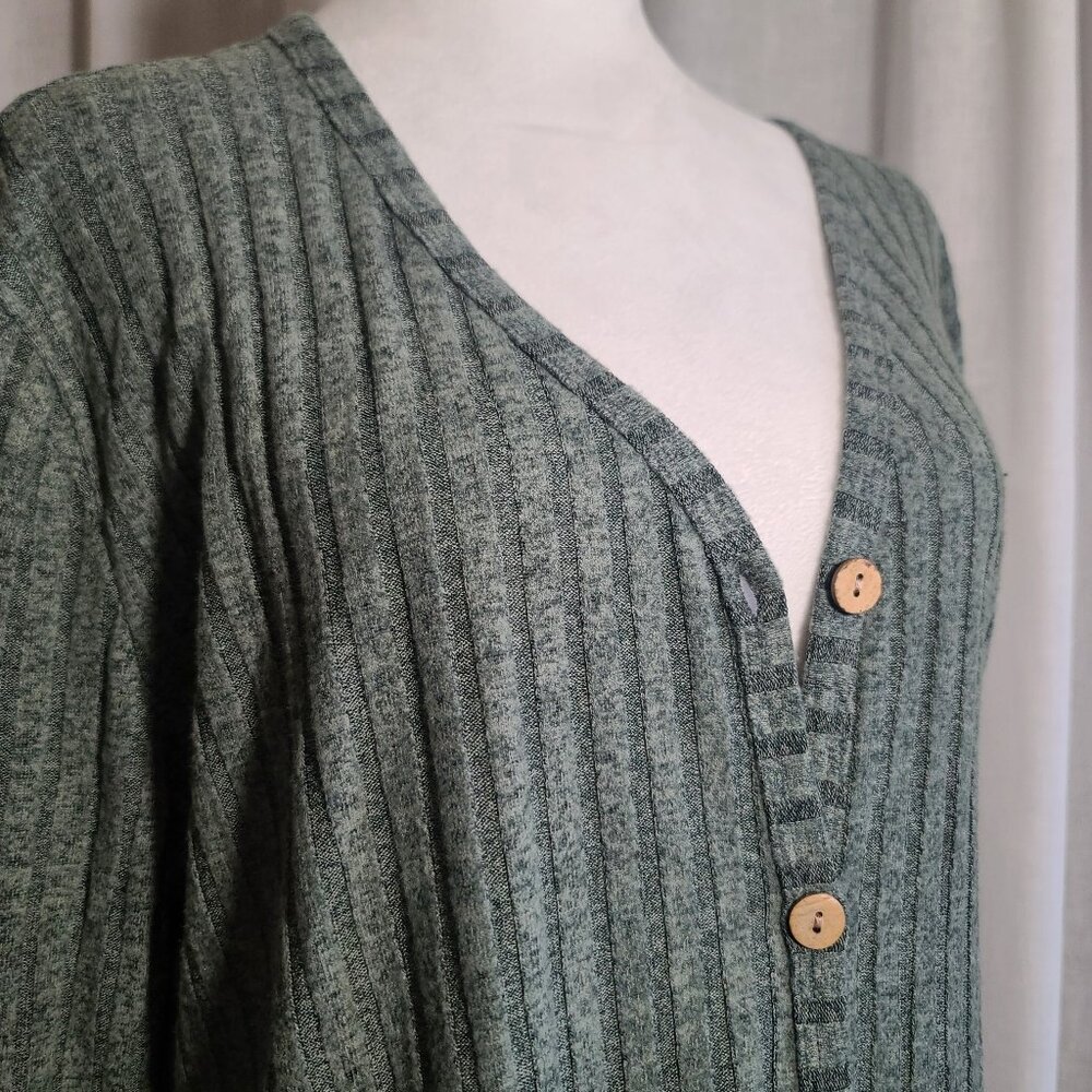 Women's NWT Witsmile Brand Blue/Green Cardigan, Sz 2XL
